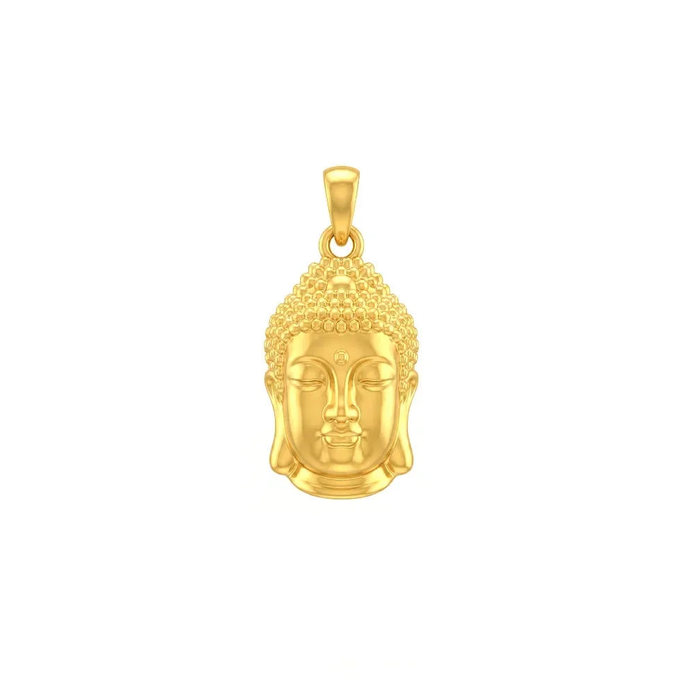 Mặt Dây Vàng 24K Đầu Phật Nét Mặt An Nhiên ANCARAT