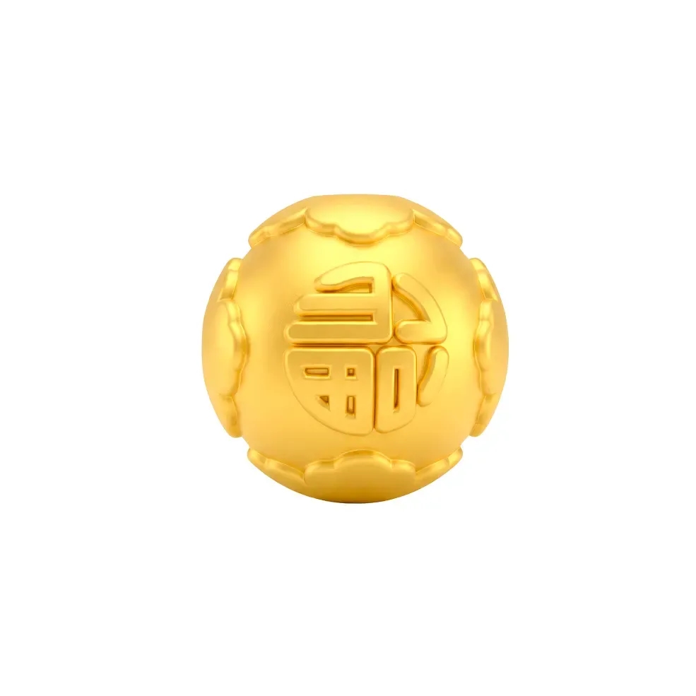 Charm Vàng 24K Phúc Viên Tròn 10MM ANCARAT