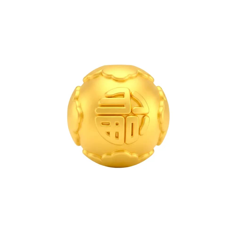 Charm Vàng 24K Phúc Viên Tròn 10MM ANCARAT