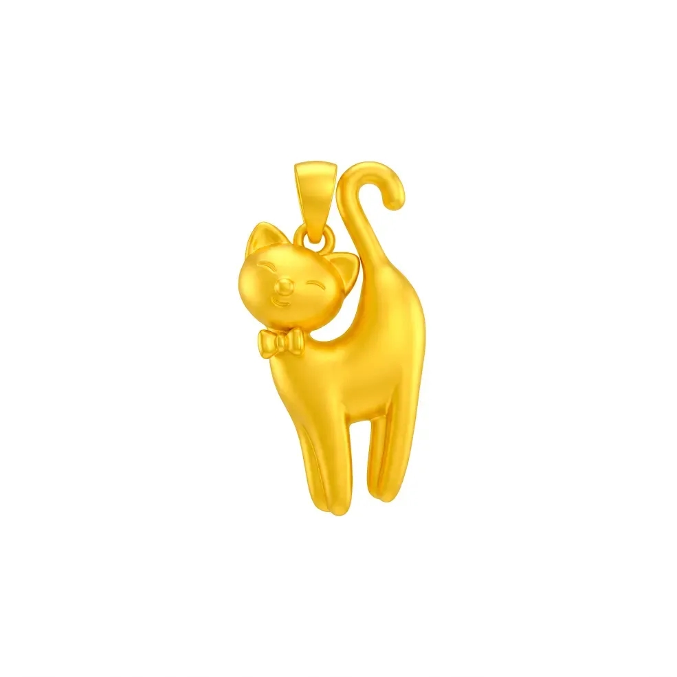 Mặt Dây Vàng 24K Mèo Duyên Dáng - MS18 ANCARAT