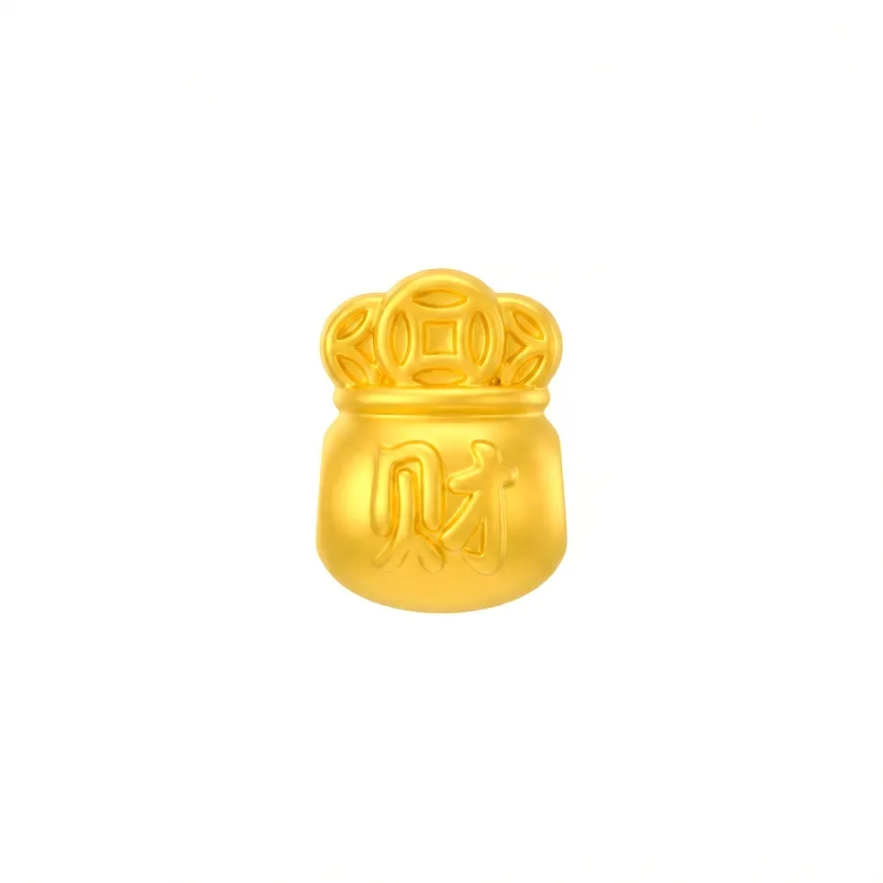 Charm Vàng 24K Bao Đựng Tiền Tài Lộc ANCARAT