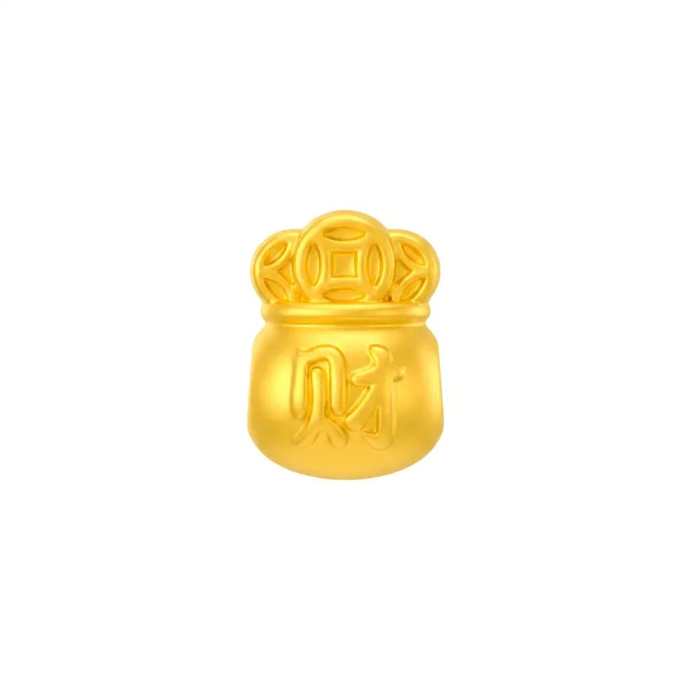 Charm Vàng 24K Bao Đựng Tiền Tài Lộc ANCARAT