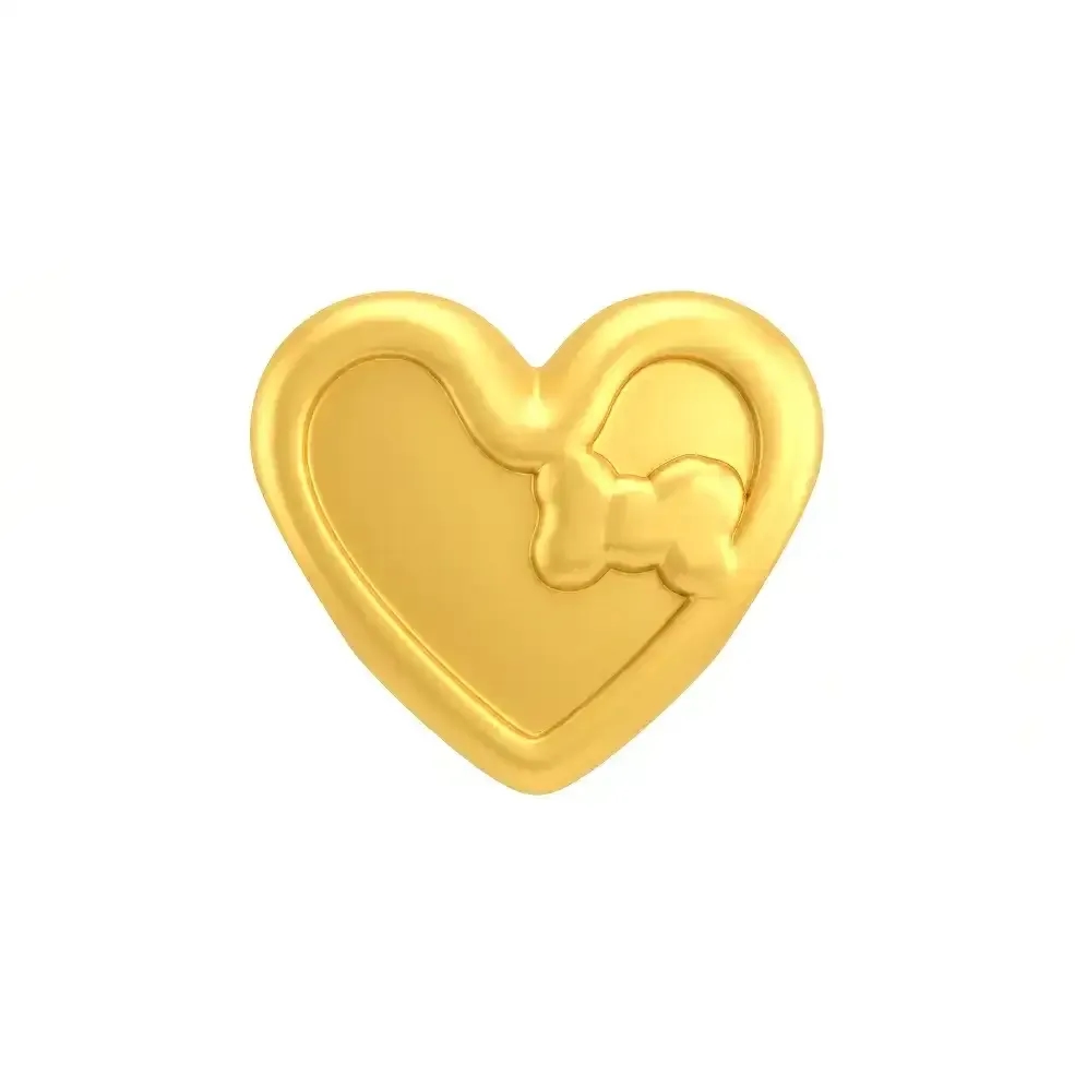 Charm Vàng 24K Trái Tim Viền Nổi - ES03 ANCARAT