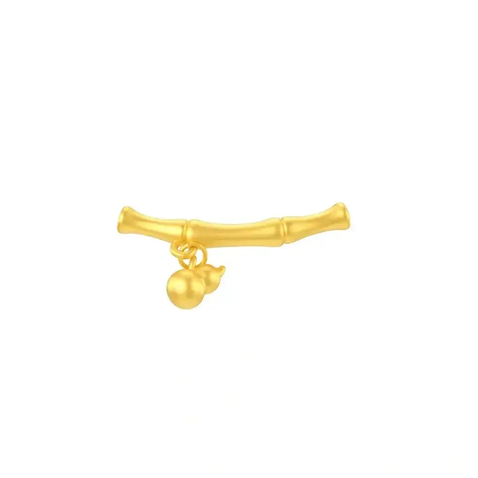Charm Vàng 24K Cây Trúc Treo Hồ Lô ANCARAT