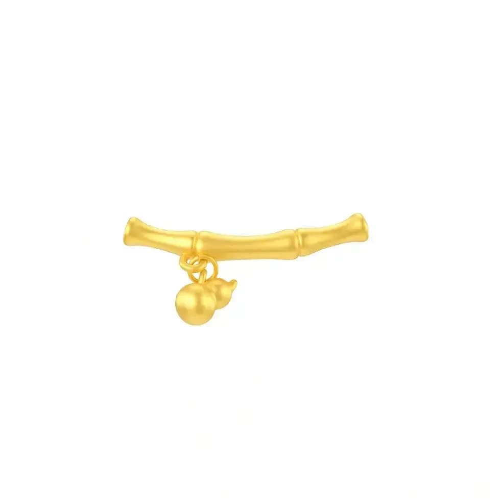 Charm Vàng 24K Cây Trúc Treo Hồ Lô ANCARAT