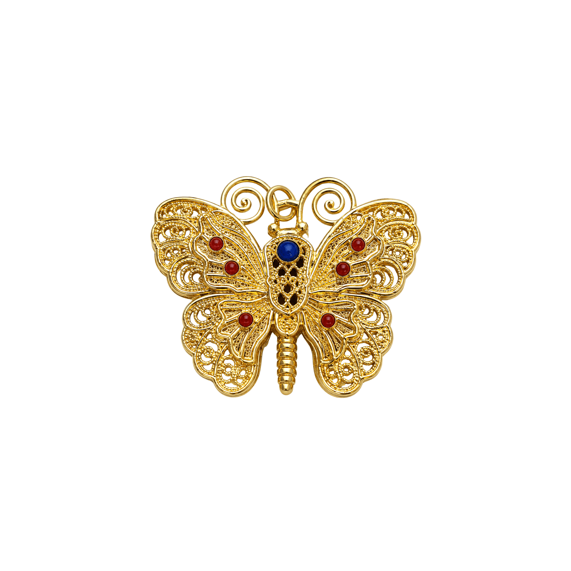 Mặt Dây Vàng 24K Hồ Điệp Hoa Văn - ES22 ANCARAT