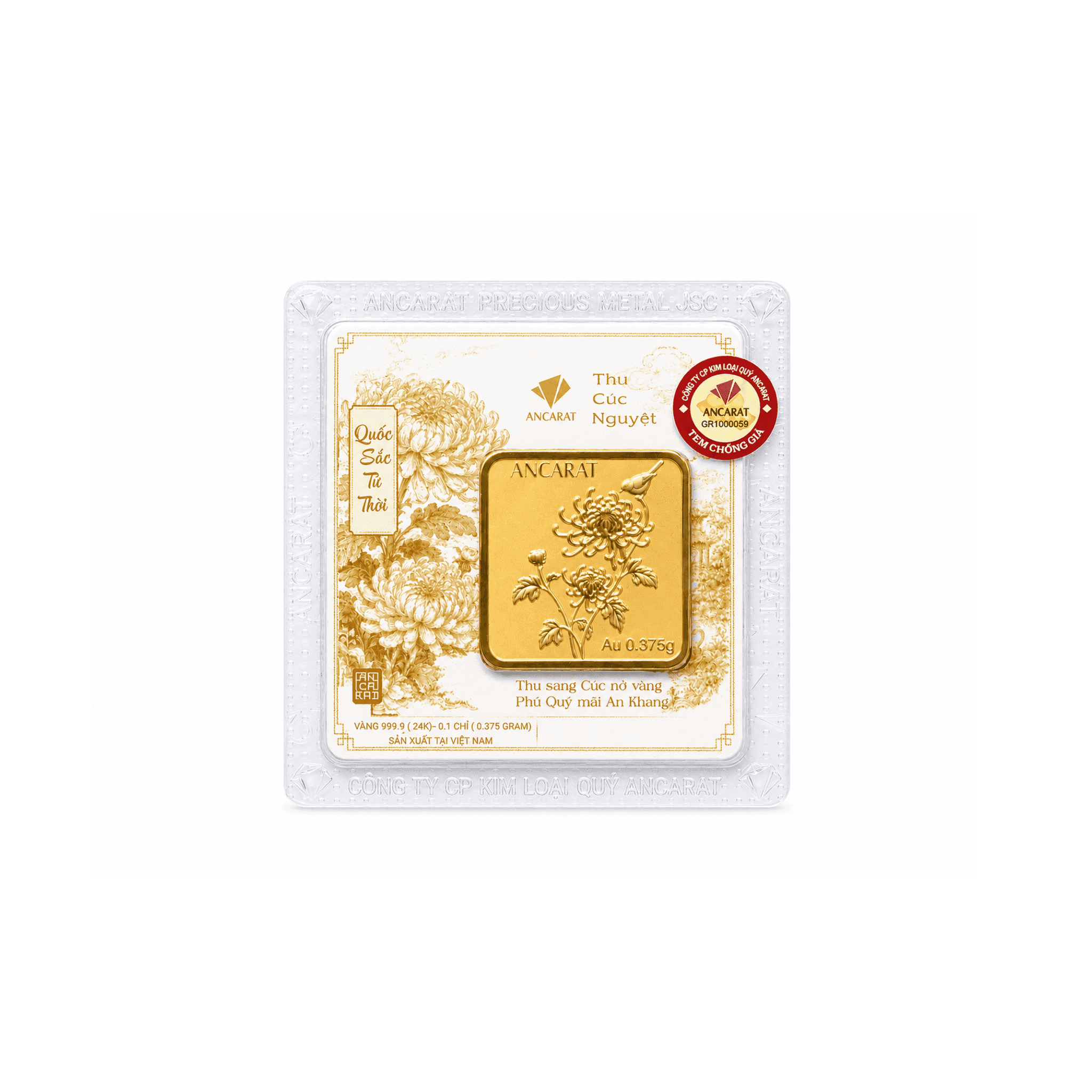 Vàng Quốc Sắc Tứ Thời - Thu Cúc Nguyệt 9999 - 1 phân