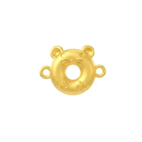 Charm Vàng 24K Kim Tý Hình Chuột Cách Điệu ANCARAT
