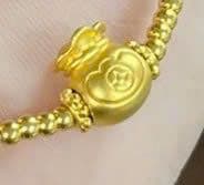 Charm vàng 24k Bao tiền Kim tiền