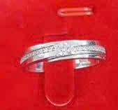 Nhẫn Cưới Ánh Kim Trắng Viền Sáng Giao Hòa ANCARAT