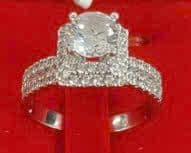 Nhẫn kiểu 18k đính đá