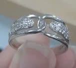 Nhẫn kiểu 18k đính đá
