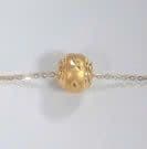 Charm Vàng 24K Bi Khắc Cỏ Bốn Lá Tứ Diệp ANCARAT