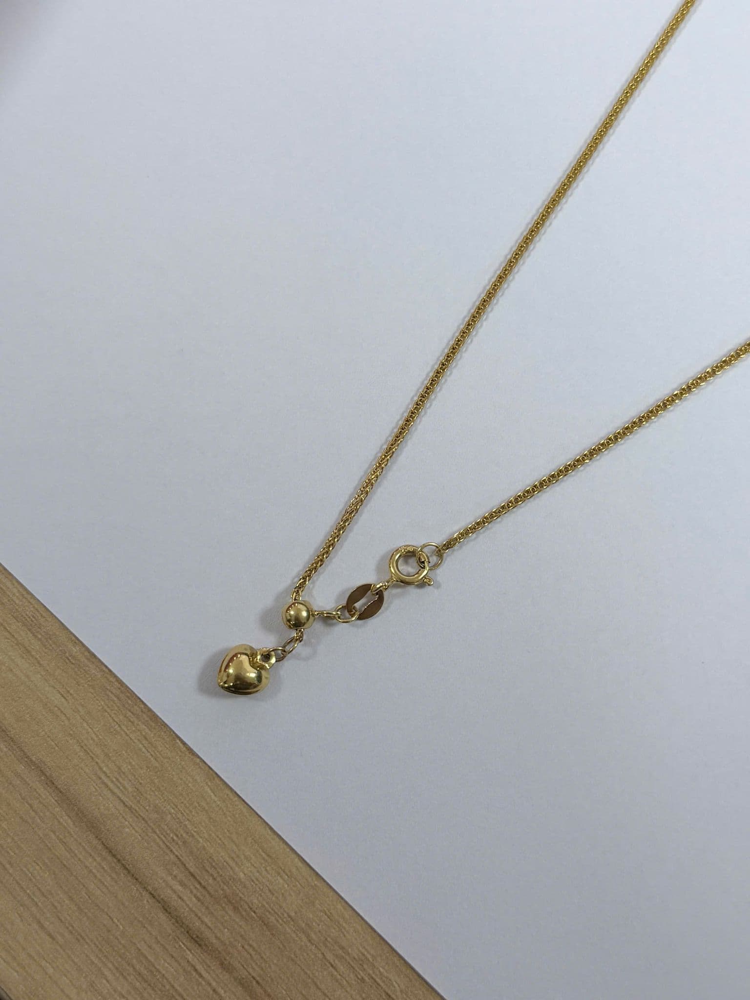 Dây Chuyền Vàng 18K Chi Tiết Trái Tim Nhỏ ANCARAT