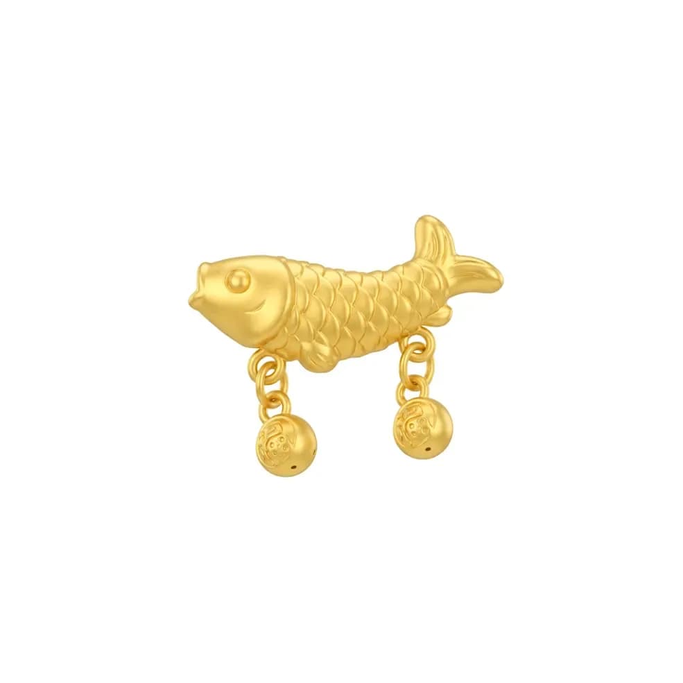 Charm Vàng 24K Cá Chép Linh Động