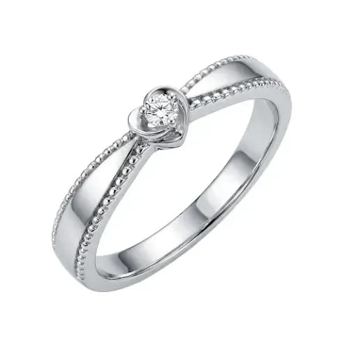 Nhẫn Cưới Đính Đá Viền Hạt Lumière ANCARAT