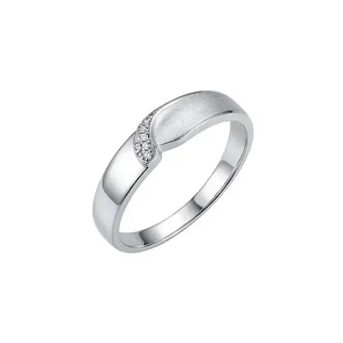 Nhẫn Cưới Đính Đá Giao Tuyến Élan Link ANCARAT