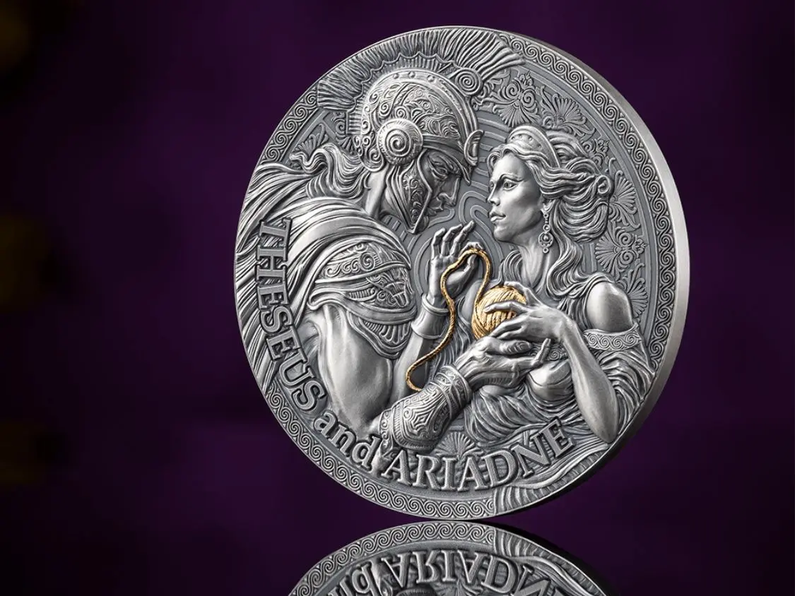 Xu bạc Theseus and Ariadne