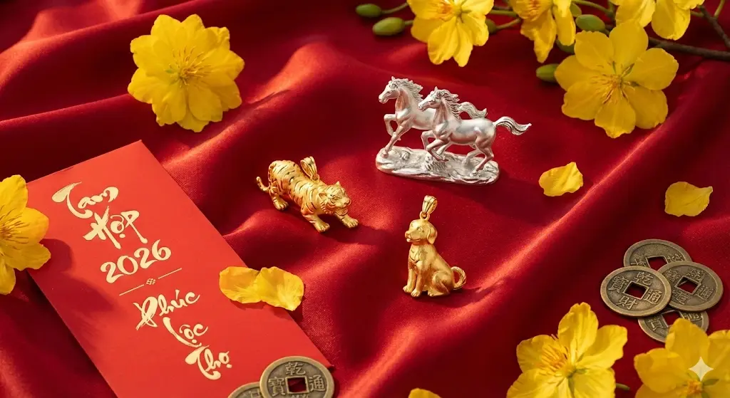 Bộ 3 tuổi Dần, Ngọ, Tuất thuộc nhóm Tam Hợp được dự báo là những tuổi may mắn và thuận lợi nhất về tình cảm, gia đạo trong năm 2026.