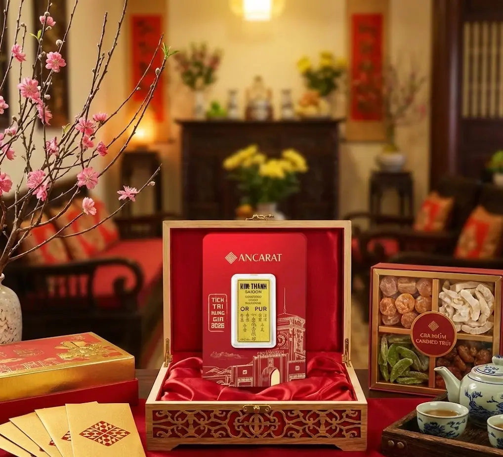 Mua vàng tặng mẹ dịp đầu xuân: Vàng 9999 Ancarat không chỉ là tài sản tích lũy an toàn mà còn là món quà hiếu nghĩa vẹn tròn.