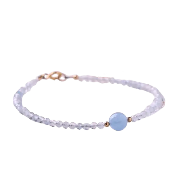 Vòng tay Aquamarine cắt giác