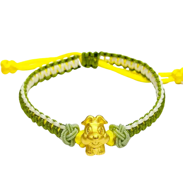 Vòng Tay Charm Vàng 24K Tuổi Mão (thỏ) – may mắn – tài lộc
