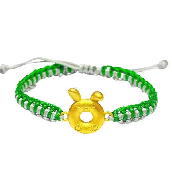 Vòng Tay phối Charm vàng 24K Kim Mão