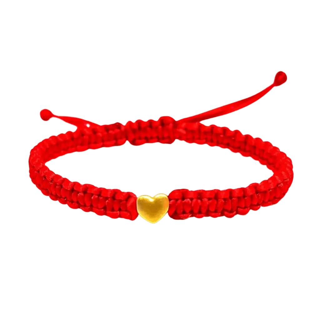 Vòng Tay Charm Vàng 24K Trái tim MS01 Size XS