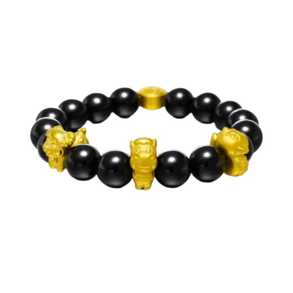 Bộ Con giáp Tỵ Ngọ Mùi – Charm vàng 24K