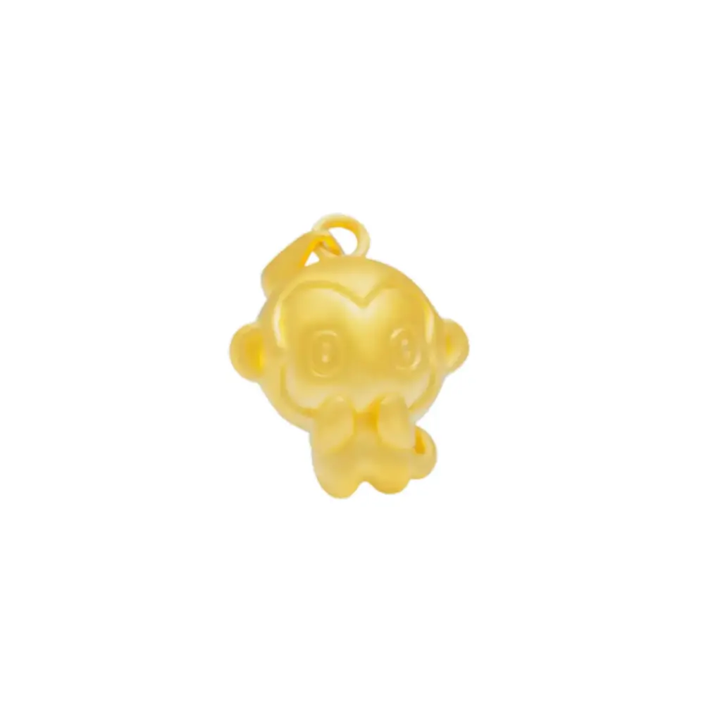 Mặt Dây vàng 24k Kim thân cười May mắn