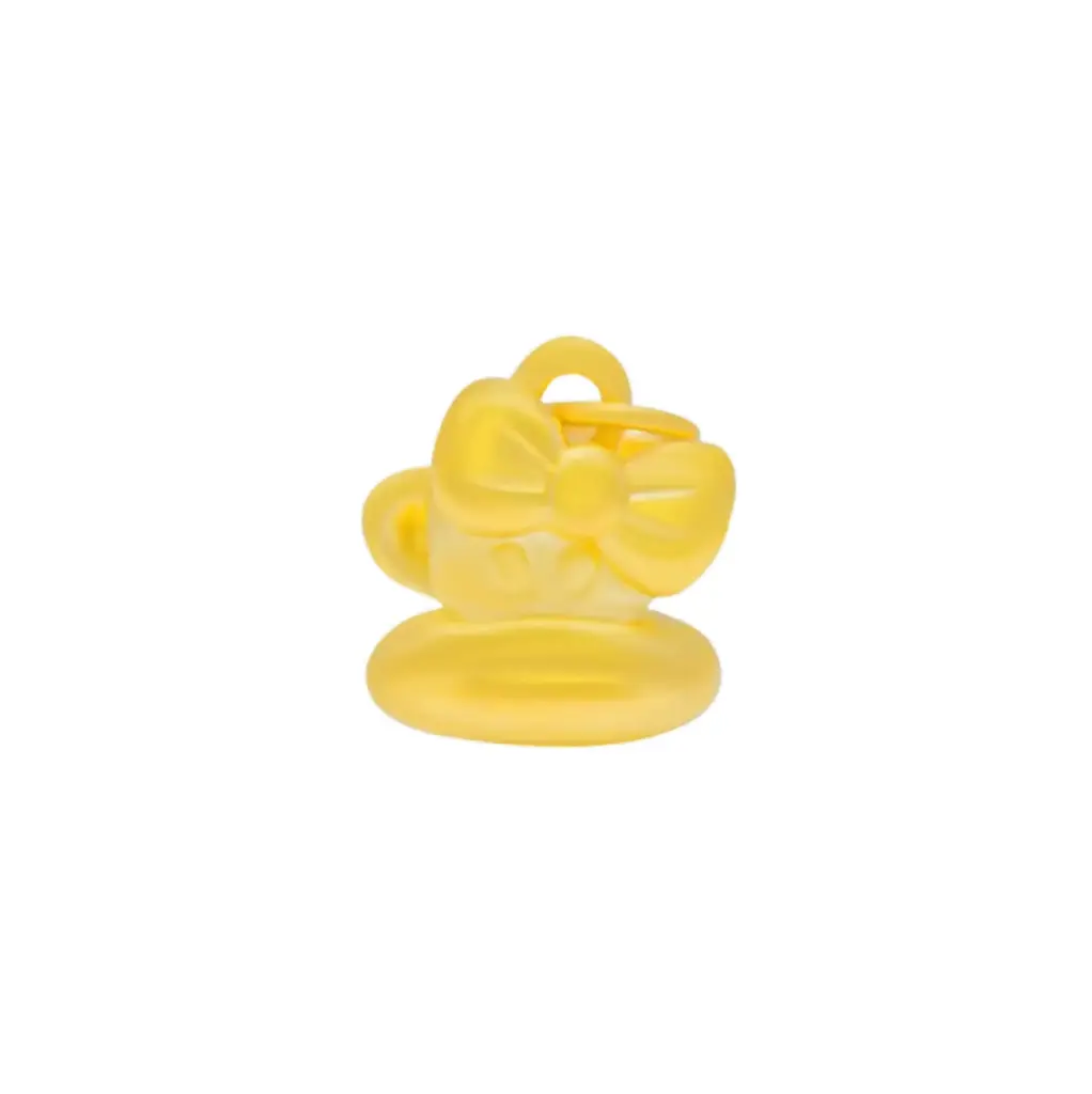 Mặt Dây vàng 24k Kim thân đeo nơ – Tình duyên – May mắn