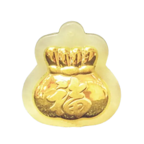 Mặt Ngọc Phỉ Thúy Bao Đựng Tiền Chữ Phúc May Mắn