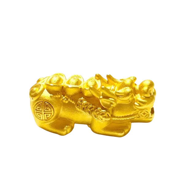 Charm Vàng 24K Tỳ Hưu cõng nén vàng