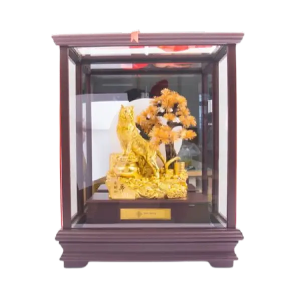 Tượng mạ vàng 24k Kim dần bạch ngọc – May mắn – Tài lộc