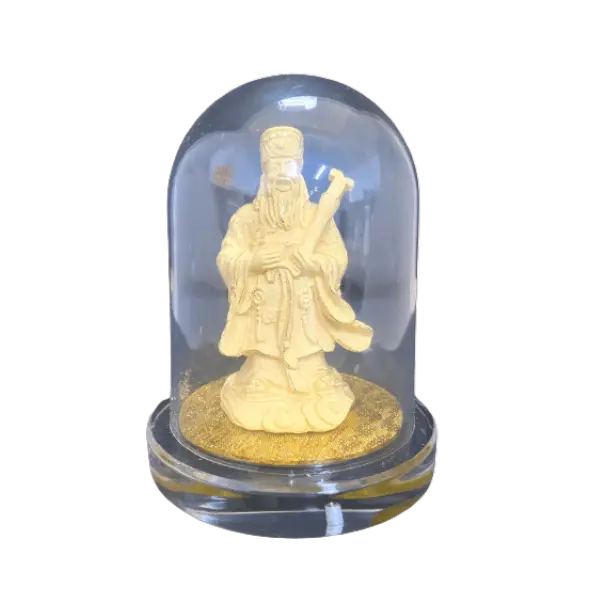 Tượng mạ vàng 24k ông Phúc để bàn – May mắn – Tài lộc