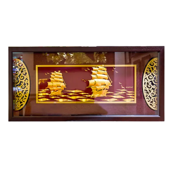Tranh Mạ Vàng 24K – Thuận Buồm Xuôi Gió