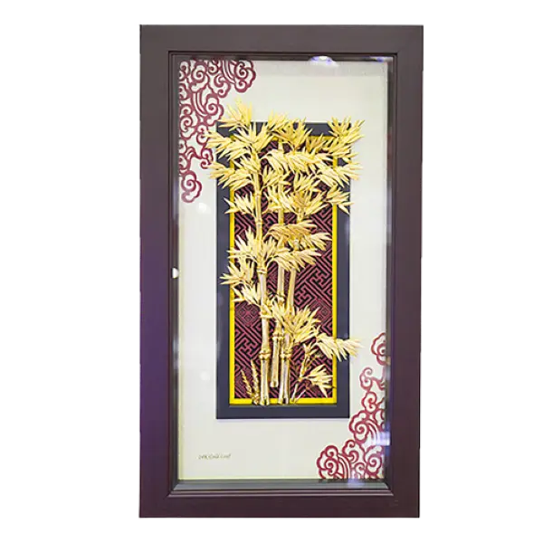 Tranh mạ vàng 24K Cây Trúc