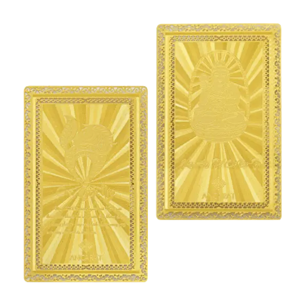 Thẻ Bùa Bình An Tuổi Ngọ Mạ Vàng