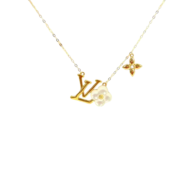 Dây chuyền Vàng 18K Golden Leaf – Phối 3 charm thời trang