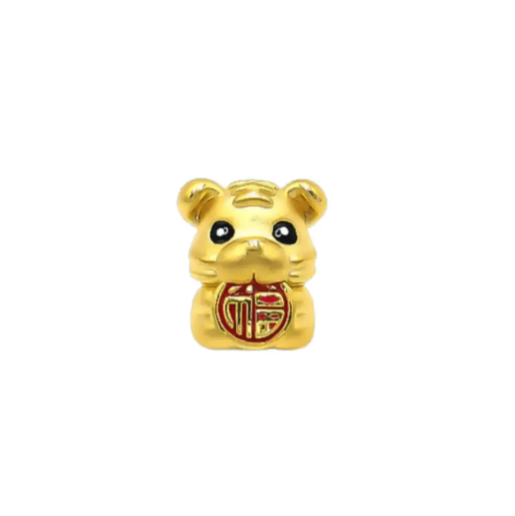 Charm Vàng 24k Kim Dần Chữ Phúc May Mắn