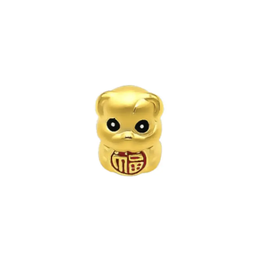 Charm Vàng 24k Kim Tuất Chữ Phúc May Mắn