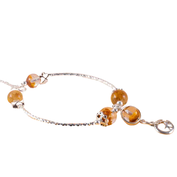 Vòng tay bạc đá ưu linh may mắn – phong thủy