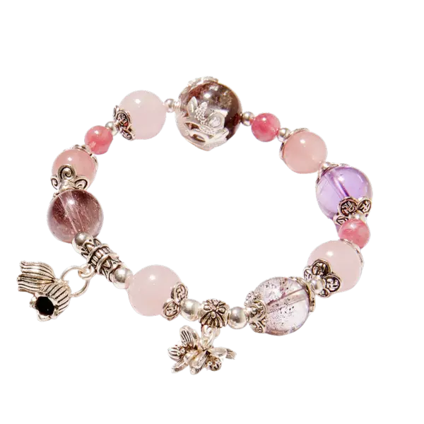 Vòng tay đá Thạch anh đa sắc