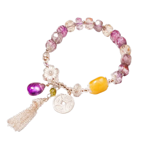 Vòng tay đá Thạch Anh Tím