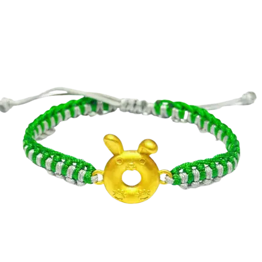 [AG9992.C004.170] Vòng Tay phối Charm vàng 24K Kim Mão