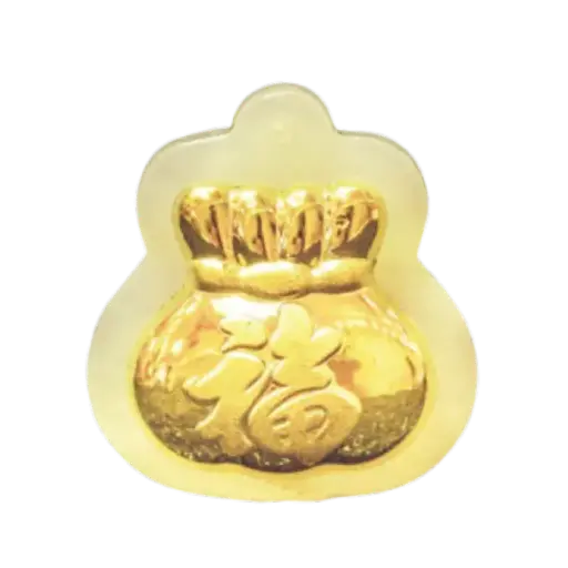 [AO9992.M096.001] Mặt Ngọc Phỉ Thúy Bao Đựng Tiền Chữ Phúc May Mắn