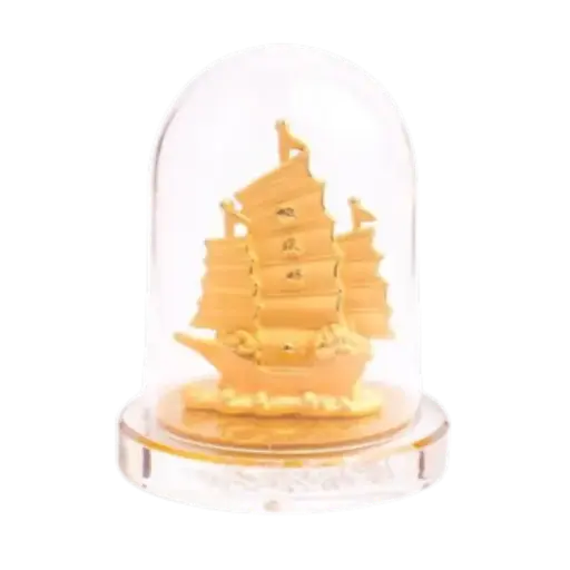 [AO9992.Q266.00037] Tượng mạ vàng 24k Thuận buồm xuôi gió để bàn – Thành công – May mắn