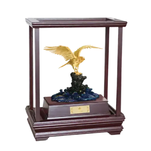 [AO9992.Q266.00020] Tượng mạ vàng Đại Triển Hồng Đồ