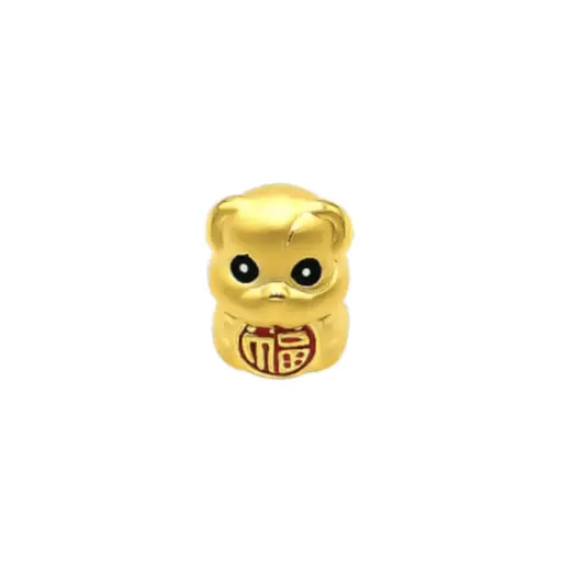 [AG9992.C011.179] Charm Vàng 24k Kim Tuất Chữ Phúc May Mắn