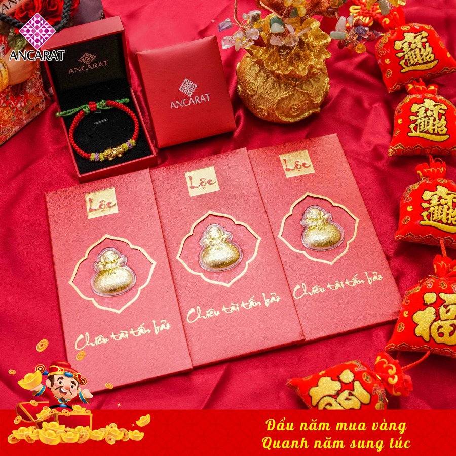 Tham khảo các sản phẩm Bao Lì Xì Vàng Tại ANCARAT